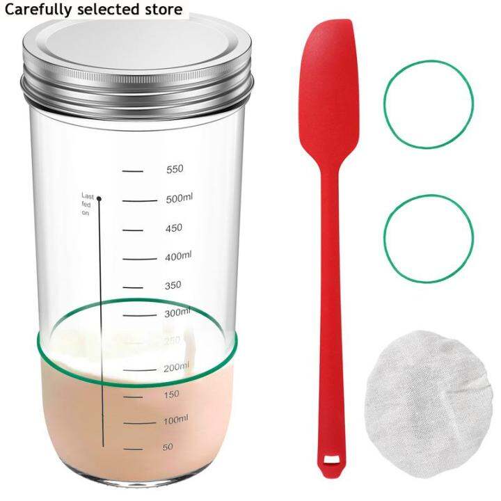 Reusable Sourdough Starter Container Sourdough Starter Jar with Lid Kit