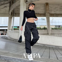 Atipashop - JUMP CARGO PANTS กางเกงคาร์โก้ กางเกงขายาว ทรงคาร์โก้ ขาจั้ม