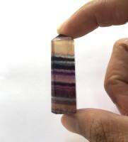 หินเรนโบว์ ฟลูออไรต์ (Rainbow Fluorite Slice With Natural Edge)น้ำหนัก 94.39 กะรัต ขนาด 15.1x12.7x42.3 mm พลอยแท้ 100% เนื้อดี ราคาถูก มีของแถมทุกออเดอร์