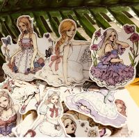 【LZ】 Stickers 33pcs European And American Style Retro Gothic Loli Girl Handbook Stickers Handbook Diary DIY Craft Photo Albums