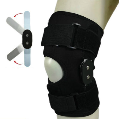 Elastic Open Pala Kneepad Breathable Knee Support Brace Side Aluminium Alloy Stabilizer for Basketball Joint Fixed Kneepad
