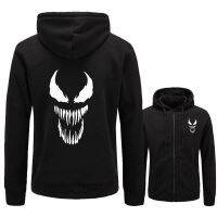 COD hjzfk0 ฤดูหนาวเสื้อผ้า Venom ใหม่พิมพ์ซิป Hoodie Men hoodies เสื้อแจ็คเก็ต Cotton Outerwear