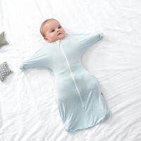 ไม้ไผ่ไฟเบอร์ถุงนอนเด็กทารกแรกเกิด Sleep Sack Anti-Shock เด็ก Swaddling ผ้าพันคอ Comfort Sleepper กระเป๋า New Born ชุดนอน