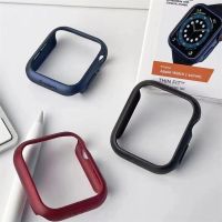 Rugged Matte Armor Bumper Case for Apple Watch series 7 6 SE 5 Hard Shockproof Protector iWatch 45mm 44mm 40mm 41mm cover Correa