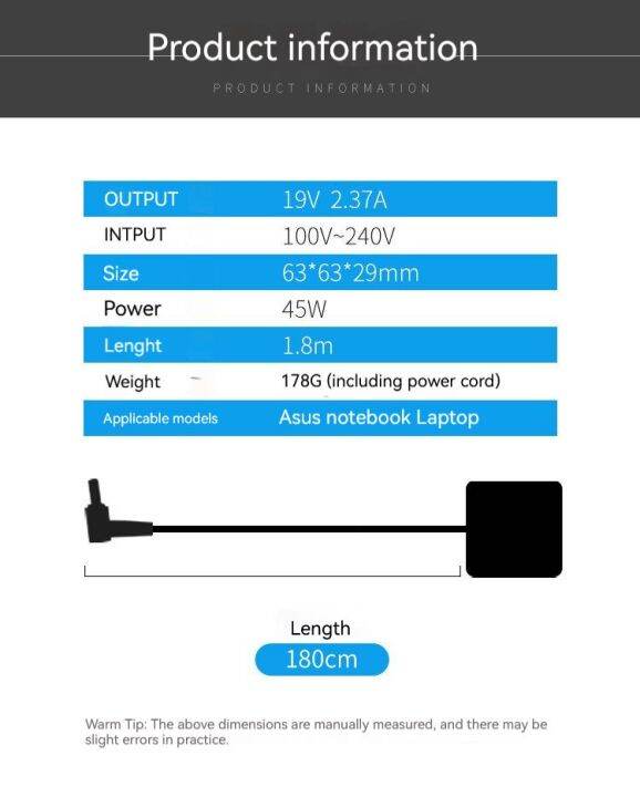 2-37a-19v-45w-4-0-1-35มม-แล็ปท็อปอะแดปเตอร์-ac-ที่ชาร์จสำหรับ-asus-vivobook-x200la-x201-q200-f200-x540sa-q301la-x556uq-e403sa-e402wa-yuebian