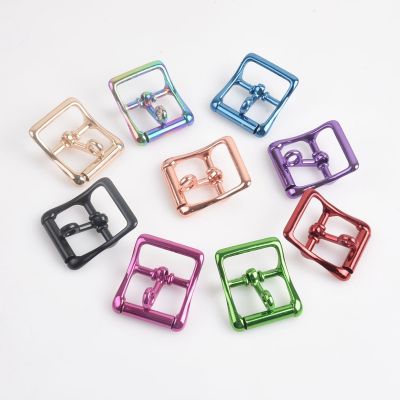 5pcs Ivoduff Various Size Locking buckle For Leather Metal Pin Buckle With LockLocking Tongue Roller Buckle in