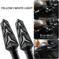 2pcs Motorcycle Flowing Water LED Turn Signal Light Indicator Lamp Arrow Flash Warning Universal Motorcycle Tail Flasher