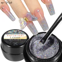 Myyeah 5g Universal Laser Kaleidoscope Glitter Gel Nail Shiny Sparkle UV LED Soak Off Gel DIY Nail Art Gel Polish Varnish