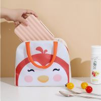 【Cheap and large Volume】Cute Lunch Box Bag Portable Tote Double layer Lunch Box Bag Pouch Food Picnic Food Box Lunch Bag Waterproof Thermal Bag Cartoo