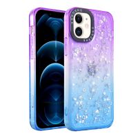 【cold noodles】ไล่โทนสี G Litter เลื่อมกรณีโทรศัพท์สำหรับ iPhone 13 12 11 Pro Max XS Max XR X 7 8พลัส11ลูกอมสีใสกันกระแทกฝาครอบ