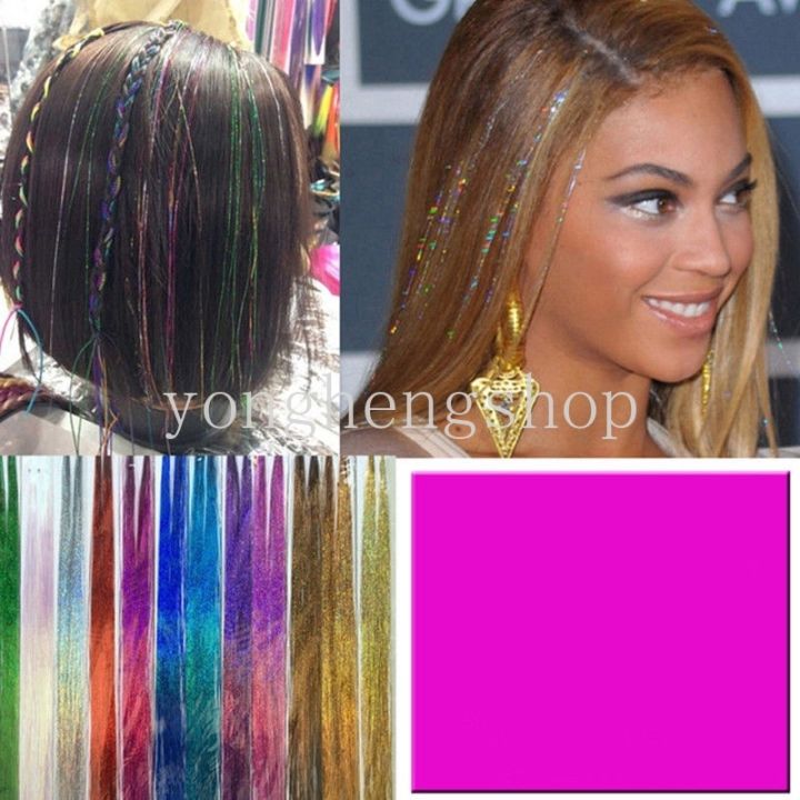 100cm-glitter-sparkle-shiny-dazzles-hair-tinsel-rainbow-holographic-twinkle-hair-extensions-highlights-hippie-braiding-headdress