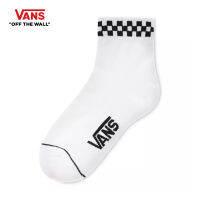 VANS PEEK-A-CHECK CREW 7-10 1PK - WHITE-BLACK **ถุงเท้าเป็นไซส์ US Women สามารถดูตารางเทียบไซส์จากข้อมูลสินค้าเพิ่มเติม**