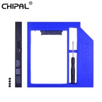 CHIPAL พลาสติก2Nd ถาดแคดดี้เอชดีดี12.7มิลลิเมตร SATA 3.0สำหรับ2.5เคส SSD กล่องกล่องฮาร์ดดิสก์สากลสำหรับแล็ปท็อป CD/DVD-ROM Optibay