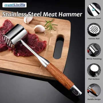 Wooden Meat Hammer, Wooden Rib Breaker, Meat Mallet, Beef Steak