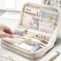 【CC】♚  12 Layers Transparent Visual Large Capacity Stationery Holder School Supplies