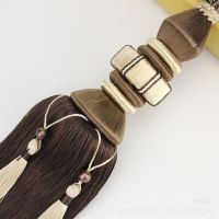 【LZ】djl074 Single Ball Rocket European Top-grade Curtains Tiebacks Hanging Ball Tassel Belt Tied The Rope A Decorative Hanging Hooks