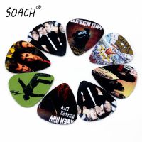 SOACH 50PCS 0.71mm high quality guitar picks two side pick rock band picks earrings DIY Mix picks guitar Guitar Bass Accessories