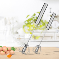 heliuyun Stainless Steel Semi-Automatic Egg Beater Whisk Milk Butter Foamer Mixer Manual Egg Beater Egg Agitator