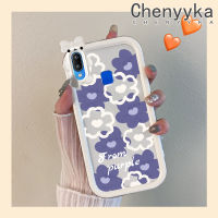 เคส Chenyyka สำหรับ VIVO Y91 Y91i Y95การ์ตูนน่ารักลายกลีบดอกซิลิโคนนิ่มสีสันสดใสใหม่เคสโทรศัพท์โปร่งใสกันกระแทกเคสใสลายสัตว์ประหลาดตัวเล็กป้องกันเลนส์กล้อง