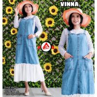 Tania Overall Jeans Ori Chiffon Application