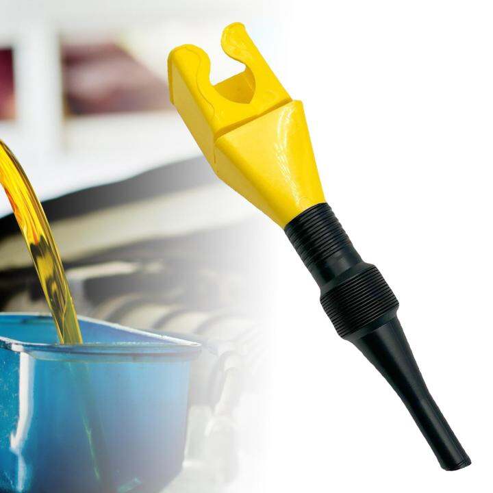 Hicaee Flexible Fuel Funnel Gasoline Funnels Portable for Liquid Yellow