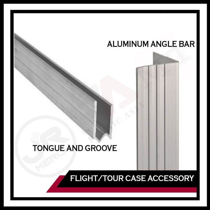 3 meters Aluminum Angle Bar or Tongue Groove Tour Case Accessories