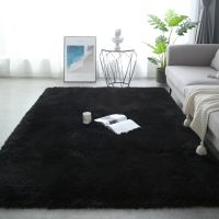 【SALES】 Plush Carpet Living Room Decoration Fluffy Rug Thick Bedroom Carpets Anti Slip Floor Soft Lounge Rugs Solid Large Carpet
