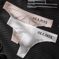 【YF】☼  Men Panties Silk Thongs Low Waist No Trace Thin Mesh Strings Underpants Transparent Breathable Briefs