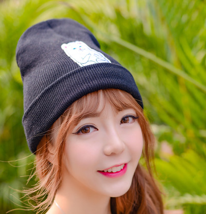 หมวกไหมพรม-แมว-cap-hat-หมวกหน้าหนาว-พร้อมส่ง