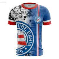 2023 New Camiseta Camiseta Bahia Torcida Favela Tricolor Baiano (free custom name&amp;) Unisex T-shirt 【Free custom name】