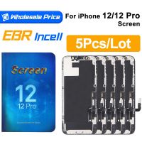 5ชิ้นสำหรับ Iphone 12 Pro ชุดดิจิไทเซอร์จอแสดงผล LCD พร้อม3D ทัชสำหรับ Iphone 12หน้าจอสำรองรองรับการซ่อมโทนสี True