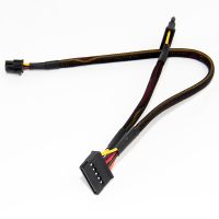 New 6Pin To Double Splitter 15Pin SATA Two Power Supply Cable For DELL Vostro 3650 3653 3655 Desktop Computer HDD SSD Expansion