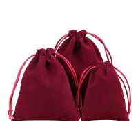 10 Pcs/Lot Christmas Party Gift Package High Quality Multi Colors Velvet Jewelry Bag Wedding Candy Luxury Small Drawstring Pouch Gift Wrapping  Bags