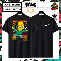 100% PREMIUM COTTON KAWS 6 100% Cotton Tshirt T Shirt Tee Tops Men Women Unisex Baju Lelaki Wanita Perempuan