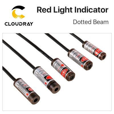Cloudray Red Dotted Beam Light 650nm 5V Infrared Adjustable Laser Module Locator Adapter for Fiber Marking or Cutting Machine