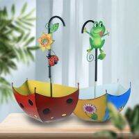 Umbrella Decorative Flower Pots Easy Installation Wall Mounted Plant Hanger Handmade Hanging With Leakage Hole For Fence Balcony