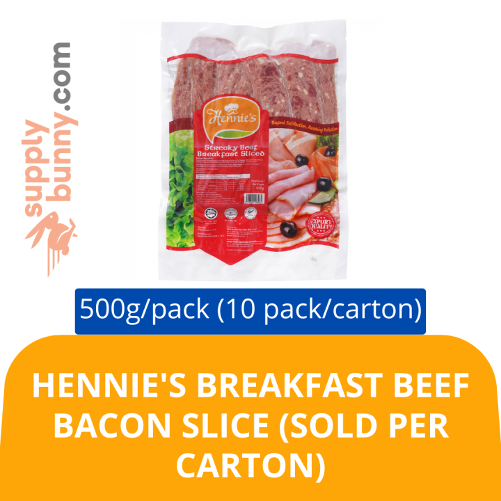 Hennis's Streaky Beef Breakfast Sliced 500g/pack (10 pack per carton ...