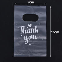 baoda 100pcs MINI thank you ถุงของขวัญพลาสติก Wedding Candy bags Shopping Carrier bags