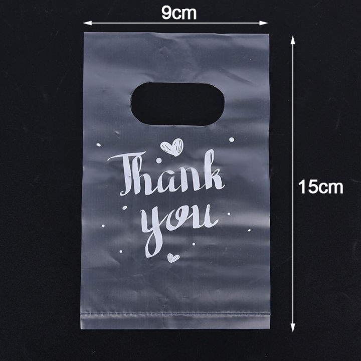 baoda-100pcs-mini-thank-you-ถุงของขวัญพลาสติก-wedding-candy-bags-shopping-carrier-bags