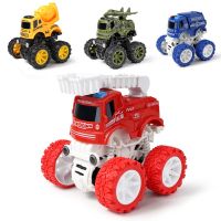 【CW】 Inertial Engineering Off-Road Pullback Kids Car Stunt Juguetes Cartoon Truck Boys