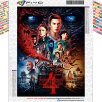 FIYO Diamond Painting Stranger Things Poster New 2022 Picture Diamond Mosaic 5D DIY Embroidery Art Cross Stitch Kit Home Decor