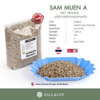 HILLKOFF : เมล็ดกาแฟสาร Green Beans Wet 20/21 : Arabica Sam Muen (Grade A) 1 Kg. เมล็ดกาแฟดิบ