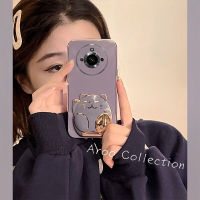 Phone Case เคส Realme11Pro + Realme11 4G 5G C51 C53 C55 NFC C30 C30s สีลูกอมน่ารักแมวกวักนำโชคยืนเคสโทรศัพท์ Realme 11 Pro Plus 4G 5G ฝาครอบนิ่มป้องกันเลนส์2023