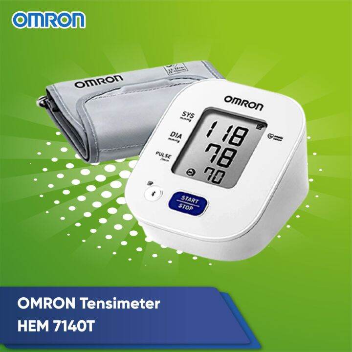 Omron Tensimeter Bluetooth Blood Pressure Monitoring Omron HEM 7140T