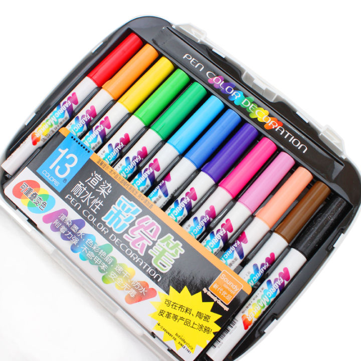 bianyo-marker-watercolor-sketch-pen-set-for-artist-t-shirt-liner-painting-school-stationery-material-textile-fabric-713-colors