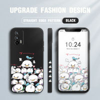 เคส Casing Ponsel Realme Gt/ Realme Q3 Pro 5G เคสเป็ดน่ารักขอบสี่เหลี่ยมปลอกซิลิโคนเหลวคลุมทั้งหมดกล้องปกป้องใหม่