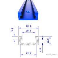 【☊HOT☊】 ueexwiv T-ช่องติดตาม Miter รางอลูมิเนียมอัลลอยด์เครื่องมือ Diy ความยาว300/400/500/600/800มมสำหรับเราเตอร์ตารางงานไม้