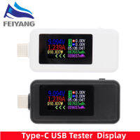 10 In 1 DC Type-C USB Tester ปัจจุบัน4-30โวลต์แรงดันมิเตอร์ Timing แอมมิเตอร์จอภาพดิจิตอลตัดไฟแสดงสถานะธนาคารชาร์จ