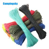 CAMPINGSKY Paracord 2mm Reflective Rope 3 Strand Core Outdoor Camping Cord Lanyard Tent Multifunction