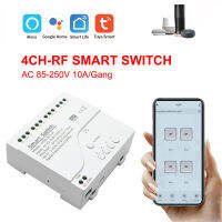 Tywd 4ch-Rf Wifi Rf Point-Actuated Self-Locking 4-Way Relay Module รีโมทคอนลสวิตช์ไฟแผงสวิตช์85-250V